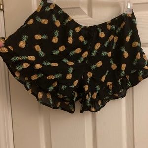 Pineapple flowy shorts!